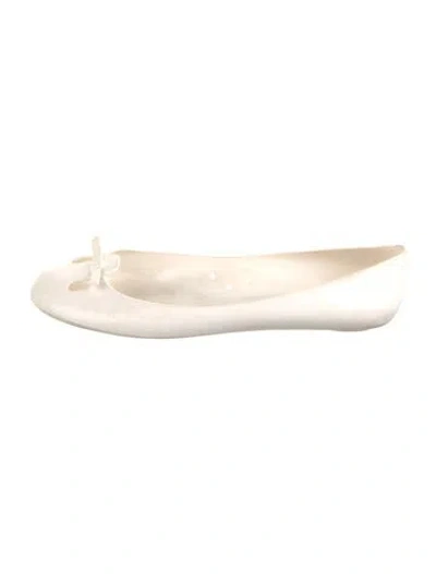 Pre-owned Marc Jacobs Rubber Ballet Flats In White