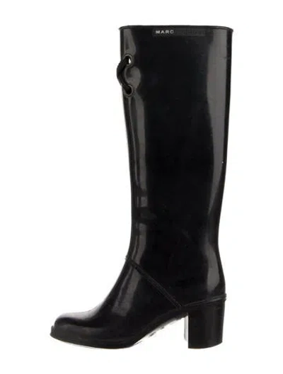 Pre-owned Marc Jacobs Rubber Rain Boots In Black