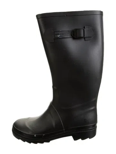 Pre-owned Marc Jacobs Rubber Rain Boots In Black