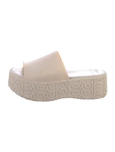 Pre-owned Marc Jacobs Rubber Slides In Neutral