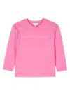 Marc Jacobs Rubberised-logo T-shirt In Pink