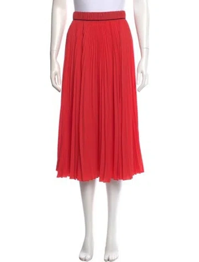 Pre-owned Marc Jacobs Ruffle Embellishment Midi Length Skirt In Orange