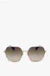Marc Jacobs Runaway Pentagonal Sunglasses With Gradient Lenses