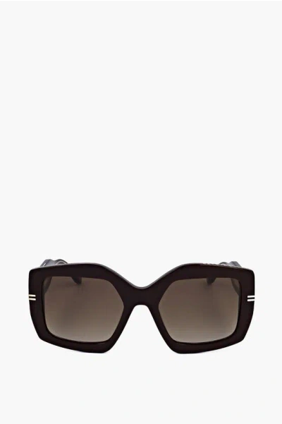 Marc Jacobs Runaway Rectangular Sunglasses With Gradient Lenses