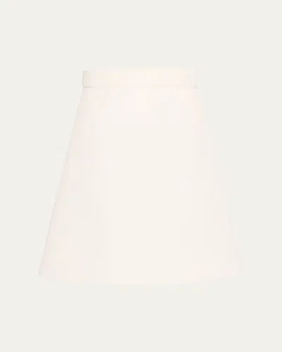 Marc Jacobs Runway Aline Silk-blend Skirt In Chalk