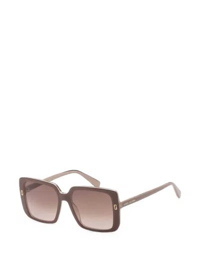 Marc Jacobs Runway Square-frame Sunglasses In Brown