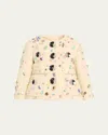 Marc Jacobs Runway Swarovski Wool Jacket In Ivory