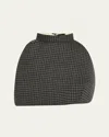 Marc Jacobs Runway Windowpane Check Padded Bubble Skirt In Multi