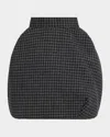 Marc Jacobs Runway Windowpane Check Padded Bubble Skirt In Multi