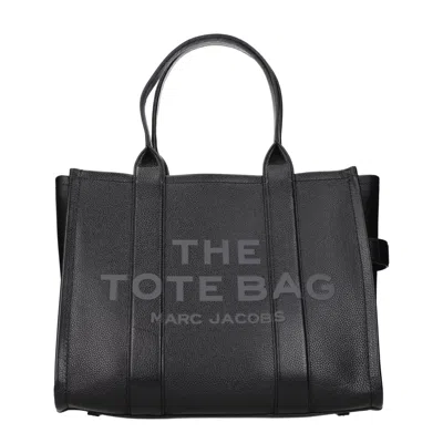 Marc Jacobs The Leather Small Tote Bag In Black