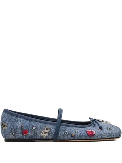Marc Jacobs Sabrina Ballet Flats In Blue