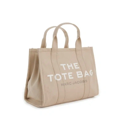 Marc Jacobs Petit Sac The Tote Bag En Toile De Coton In Beige