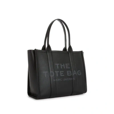 Marc Jacobs Sac Cabas The Leather Large Tote Bag In Black