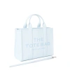 Marc Jacobs Sac Cabas The Leather Medium Tote Bag In Gray