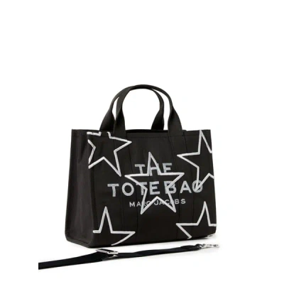 Marc Jacobs Sac Cabas The Star Canvas Medium Tote Bag In Noir
