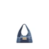 Marc Jacobs Patchwork Denim Shoulder Bag In Blue