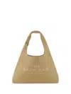 Marc Jacobs Leather Rectangular Shoulder Bag With Single Handle In Brown