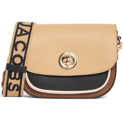 Marc Jacobs Saddle Bag In Cognac Multi