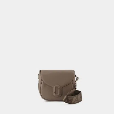 MARC JACOBS SAC À BANDOULIÈRE SADDLE SMALL - MARC JACOBS - CUIR - GRIS