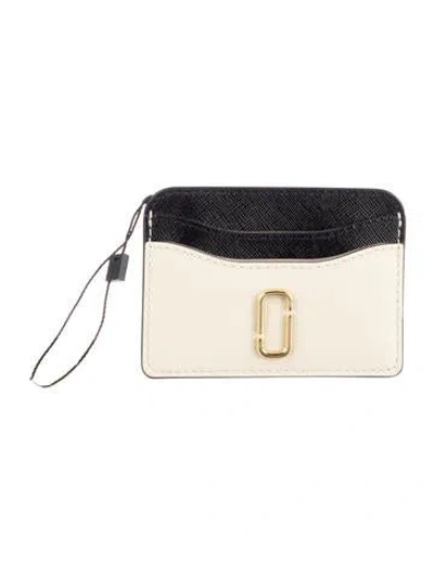 Pre-owned Marc Jacobs Saffiano Leather Colorblock Pattern Wristlet W/ Tags