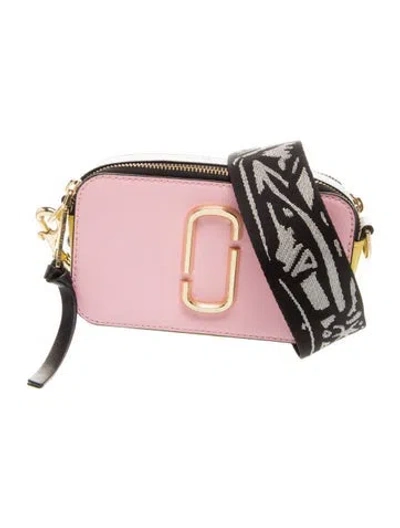 Pre-owned Marc Jacobs Saffiano Leather Crossbody Bag In Pink