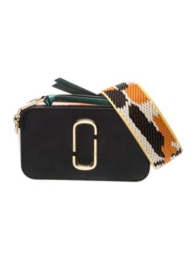 Pre-owned Marc Jacobs Saffiano Leather Minaudière In Black