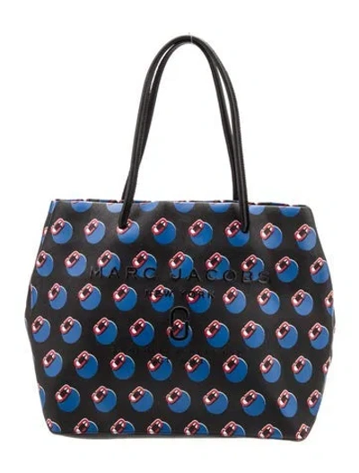 Pre-owned Marc Jacobs Saffiano Leather Shoulder Bag In Black