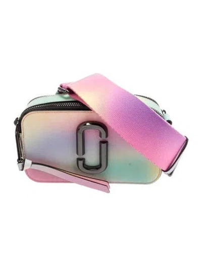 Pre-owned Marc Jacobs Saffiano Leather Shoulder Bag In Purple