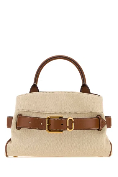 Marc Jacobs Sand Canvas Handbag In Neutral