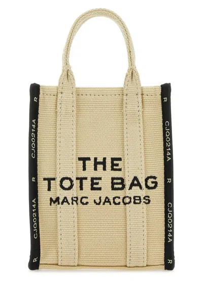 Marc Jacobs Sand Canvas Mini The Tote Bag Handbag In Beige