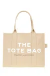 Marc Jacobs The Canvas Medium Tote Logo-plaque Bag In Sand