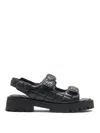 Marc Jacobs The Quilted Sunny Sandals In Black