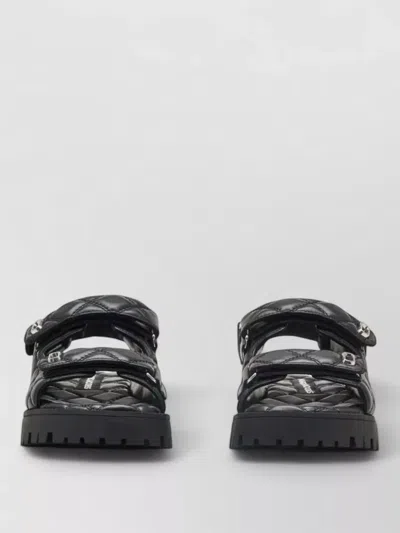 Marc Jacobs Sandals Adjustable Straps Chunky Sole Open Toe In Black