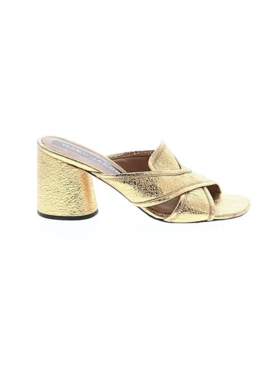 Pre-owned Marc Jacobs Sandals In Gold