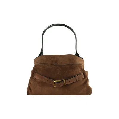Pre-owned Marc Jacobs Satchel Suede Dakota Bag 'dark Brown' | Women's Size Onesize