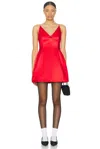 Marc Jacobs 'the Satin Bow Dress' Mini Dress In Siren