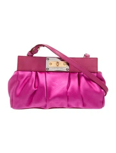 Pre-owned Marc Jacobs Satin Clutch In Purple