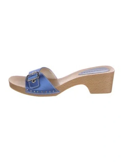 Pre-owned Marc Jacobs Satin Colorblock Pattern Slides