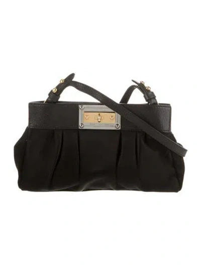 Pre-owned Marc Jacobs Satin Shoulder Bag In Black
