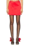 Marc Jacobs Duchess Satin Mini Skirt In Siren