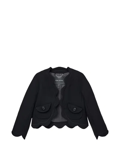 Marc Jacobs Scalloped Daisy Lady Jacket In Black