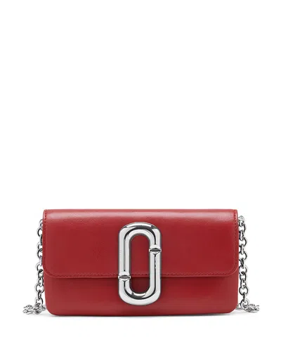Marc Jacobs Scene Leather Wallet Crossbody In Red