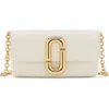 Marc Jacobs Scene Leather Wallet On Chain In Neutral