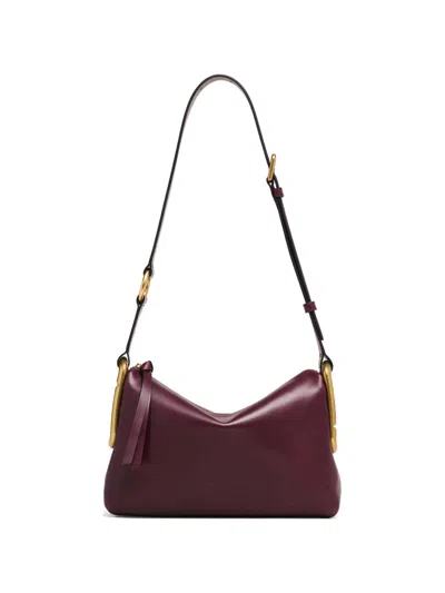 Marc Jacobs Scene Medium Leather Shoulder Bag In Burgundy