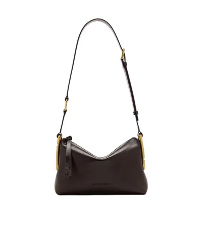 Marc Jacobs Scene Medium Shoulder Bag In Crinkle Leather In Brown