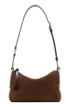 Marc Jacobs Scene Medium Suede Shoulder Bag In Dark Brown