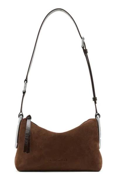 Marc Jacobs Scene Medium Suede Shoulder Bag In Dark Brown