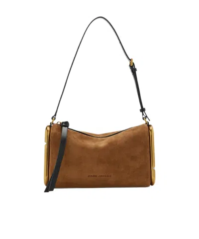 Marc Jacobs Scene Small Shoulder Bag In Suede In Brown