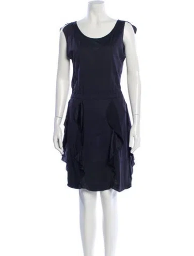 Pre-owned Marc Jacobs Scoop Neck Knee-length Dress In Blue