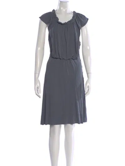 Pre-owned Marc Jacobs Scoop Neck Knee-length Dress In Gray